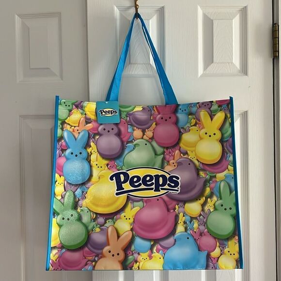 Peeps Multicolor Large Shopping Tote Bag - Picture 2 of 13
